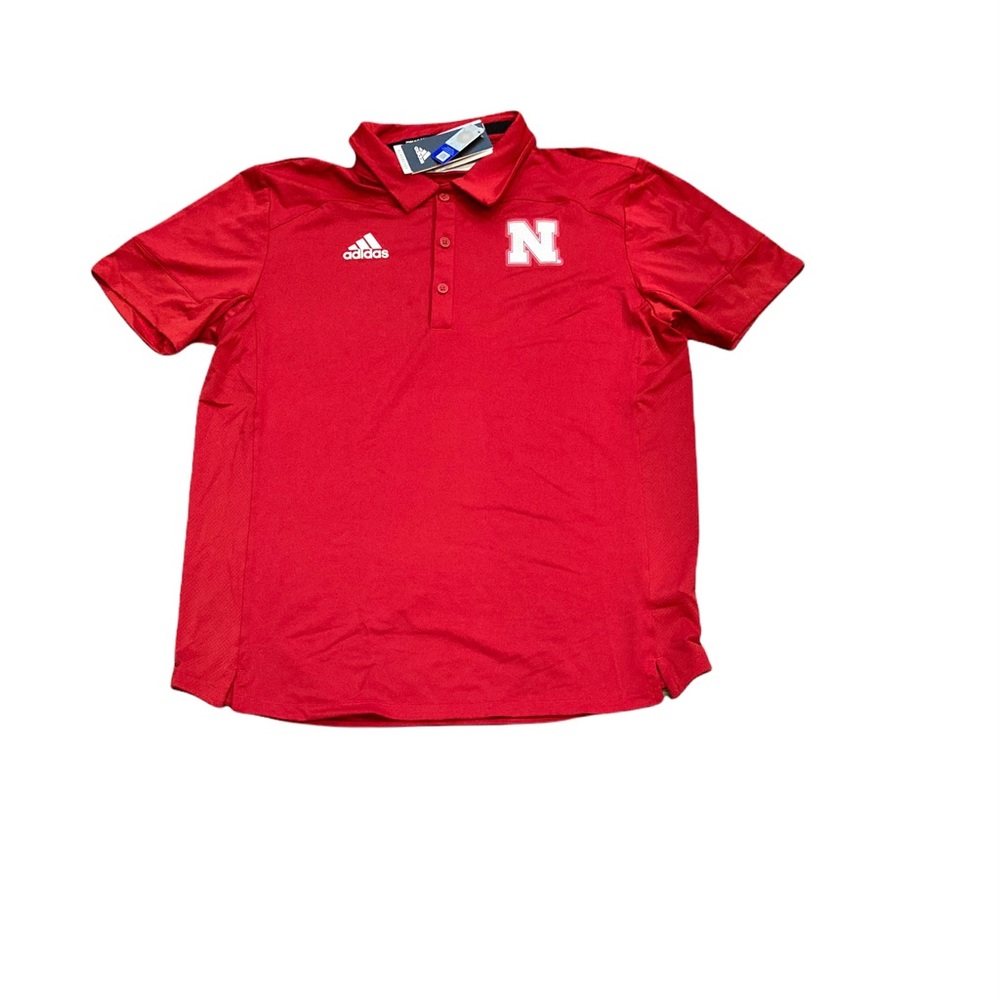 Nebraska Cornhuskers Adidas Logo Men’s Polo Shirt